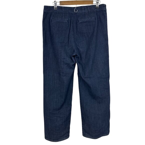 J.Jill Metropolitan Full Leg Denim Pants With Belt Loops & D-Ring Size 12 - Picture 4 of 12